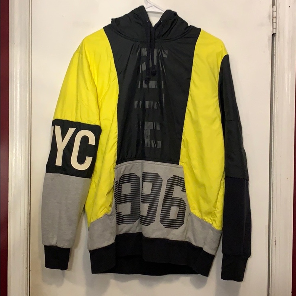 Kith x Pony Yellow/Black Hoodie Size Med (Vintage)